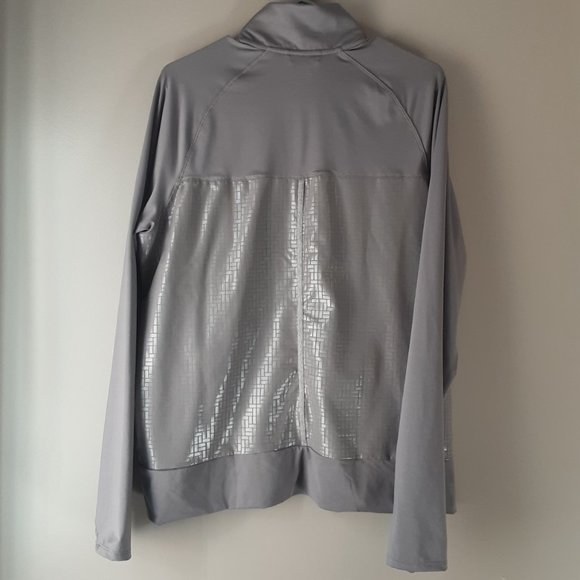 Adidas Women's Grey Full Zip Jacket Sweatshirt Size XL - Picture 5 of 13